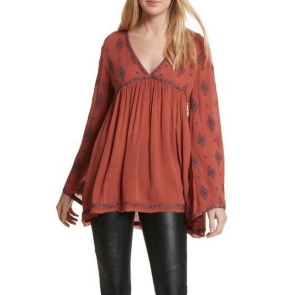 Free People Pesant Style Tunic